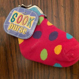VINTAGE! SOCK PURSE